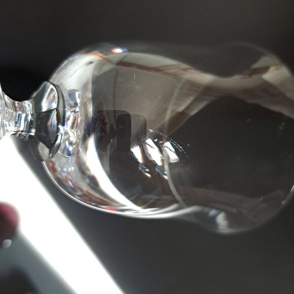 Royal Bavarian Crystal Wine Water Glass 6.5" Faceted Stemware Goblet Germany - Picture 10 of 14